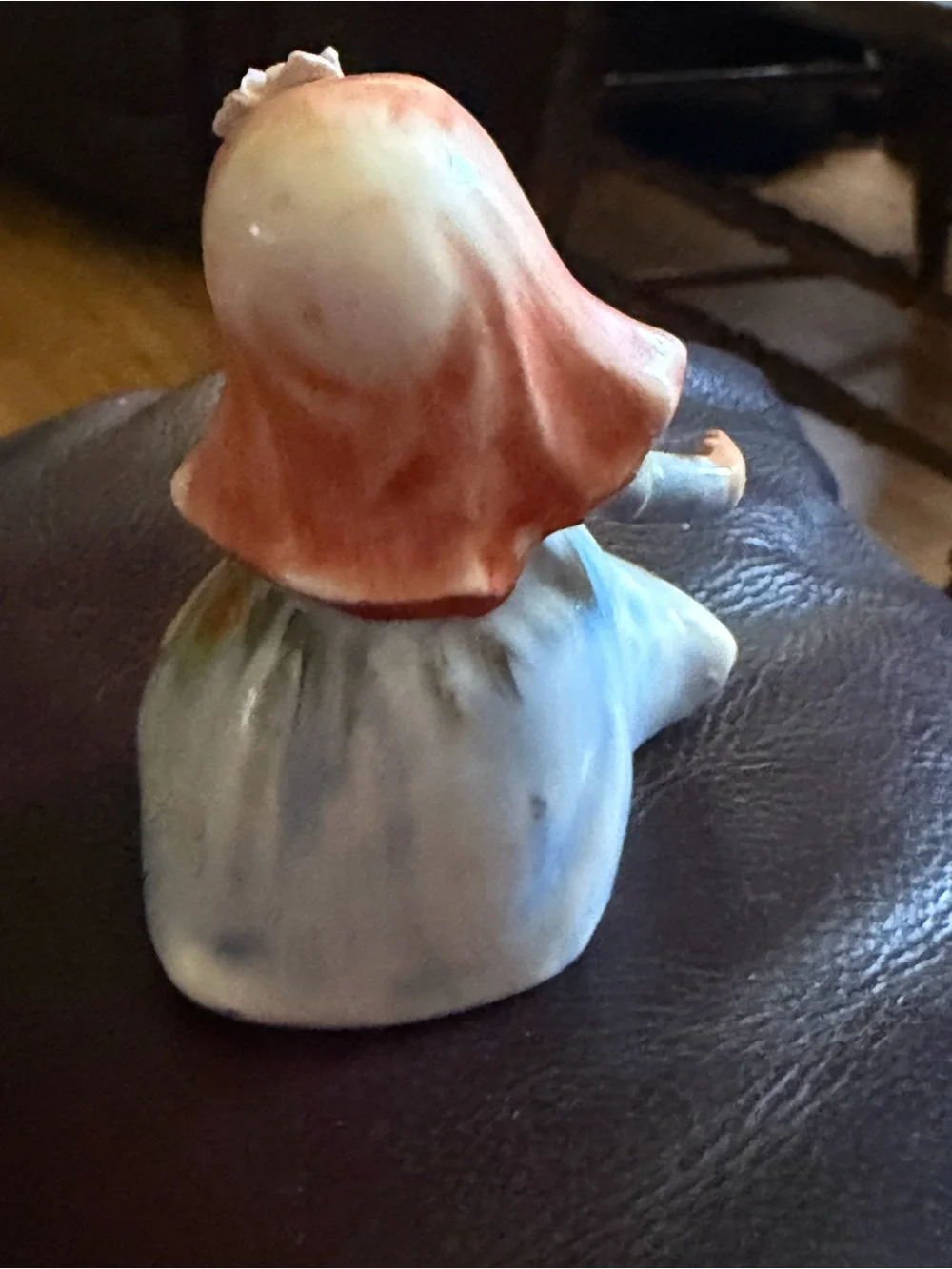 Vintage alpine children Ceramic Bride and Groom Figurine Pair - Multicolor